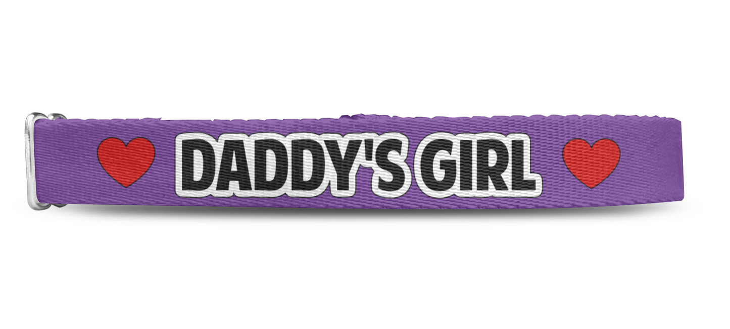 Daddy's Girl Dog Collar, Spoiled Dog Collar 1" & 1.5"