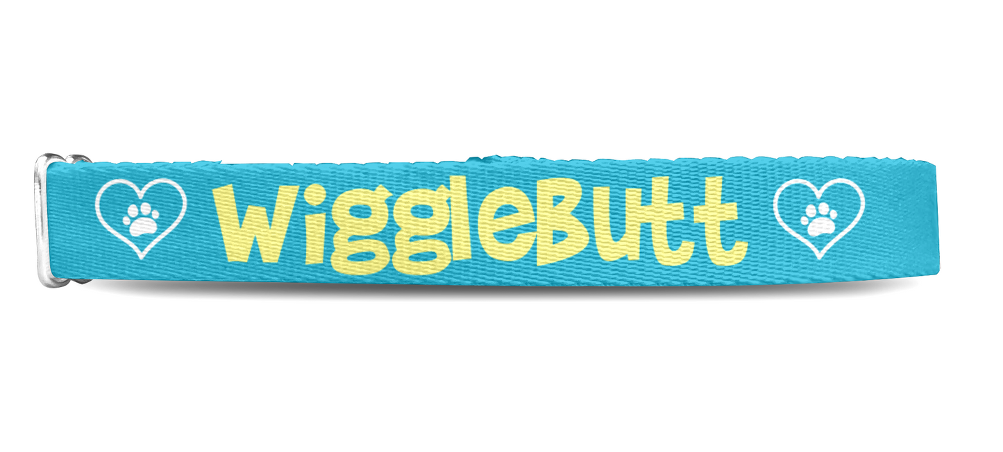 Wigglebutt Dog Collar 1" & 1.5"