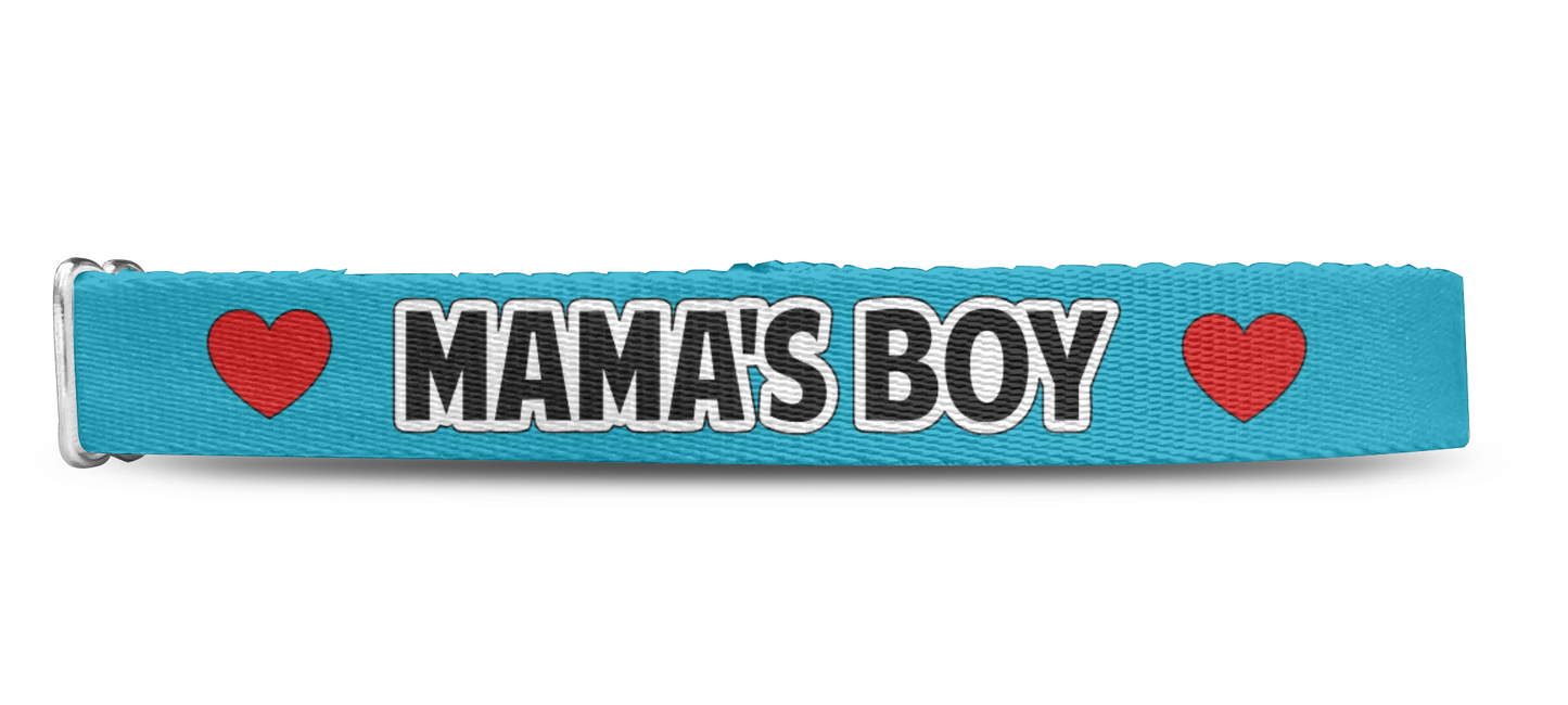 Mama's Boy Dog Collar, Spoiled Dog Collar 1" & 1.5"