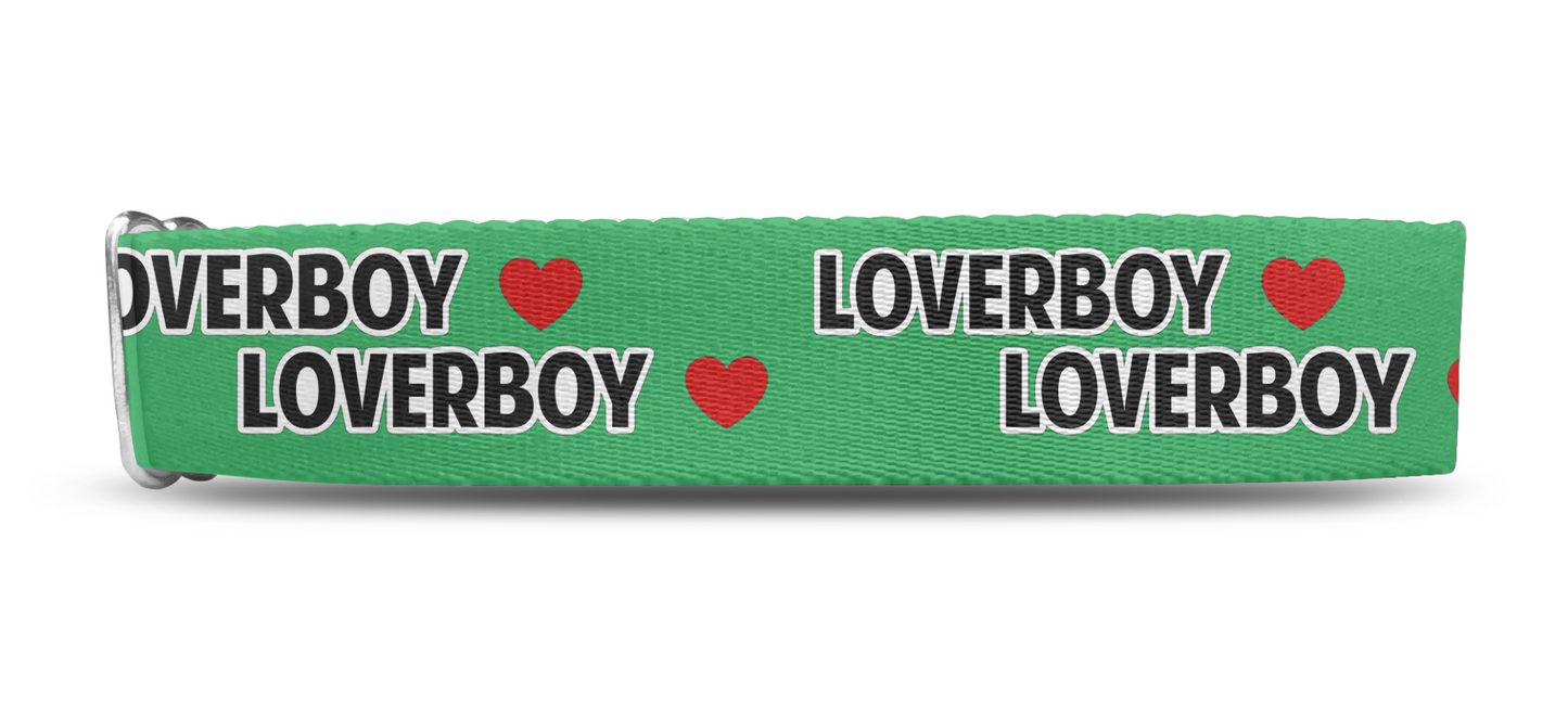 Loverboy Nickname Dog Collar, Funny Dog Collar