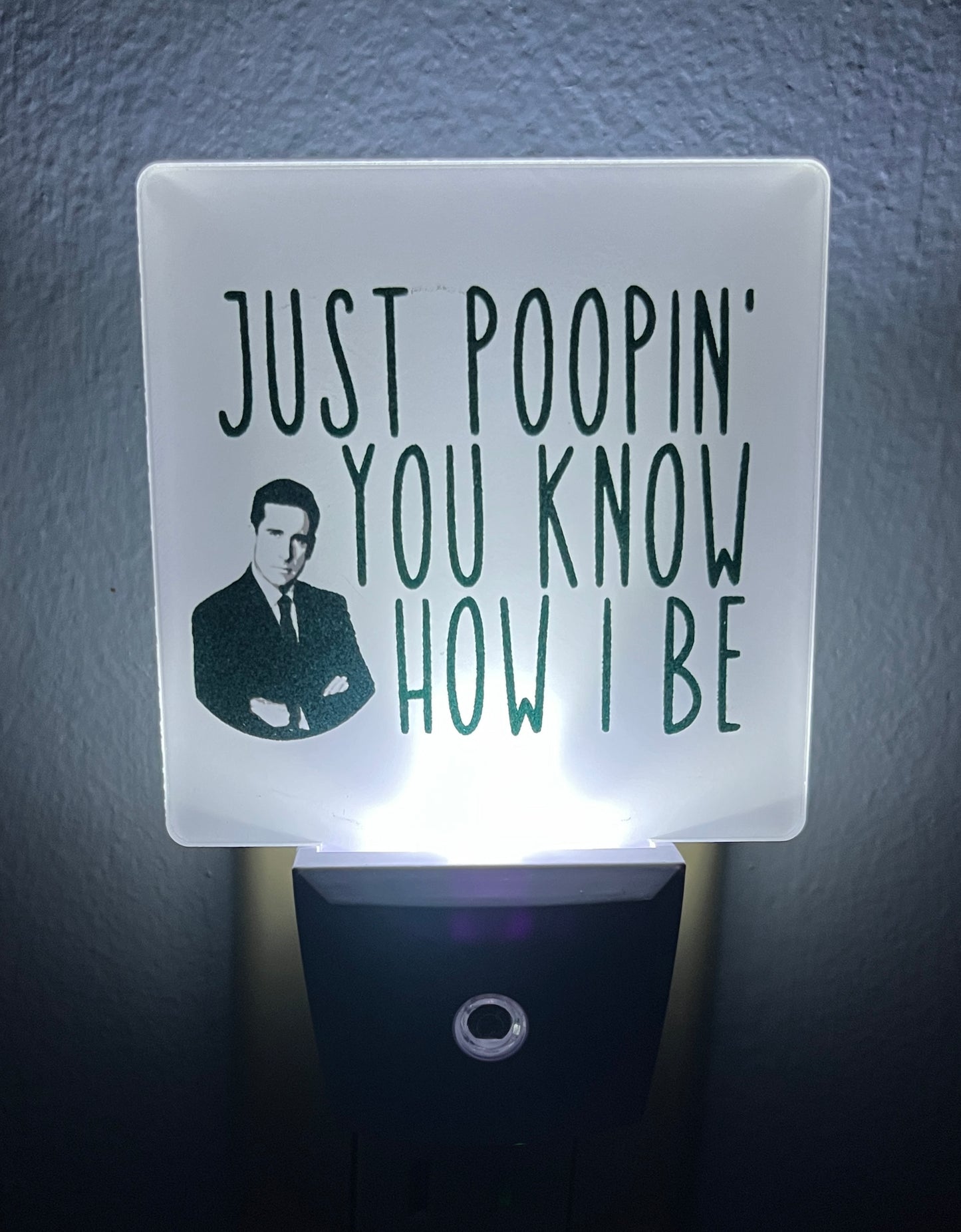The Office Michael Scott Poopin' Bathroom Night Light