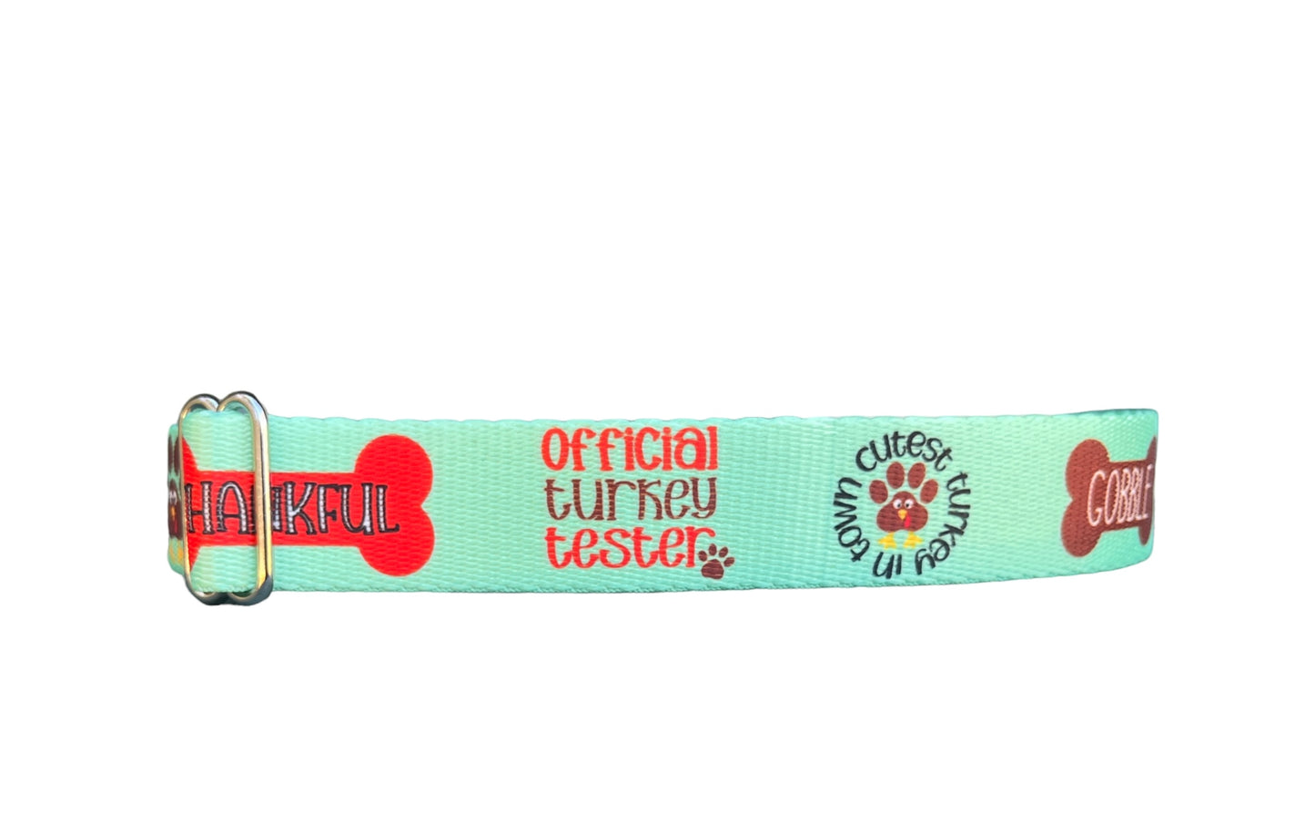 Thanksgiving Dog Collar, Turkey Dog Collar, Holiday Dog Collar