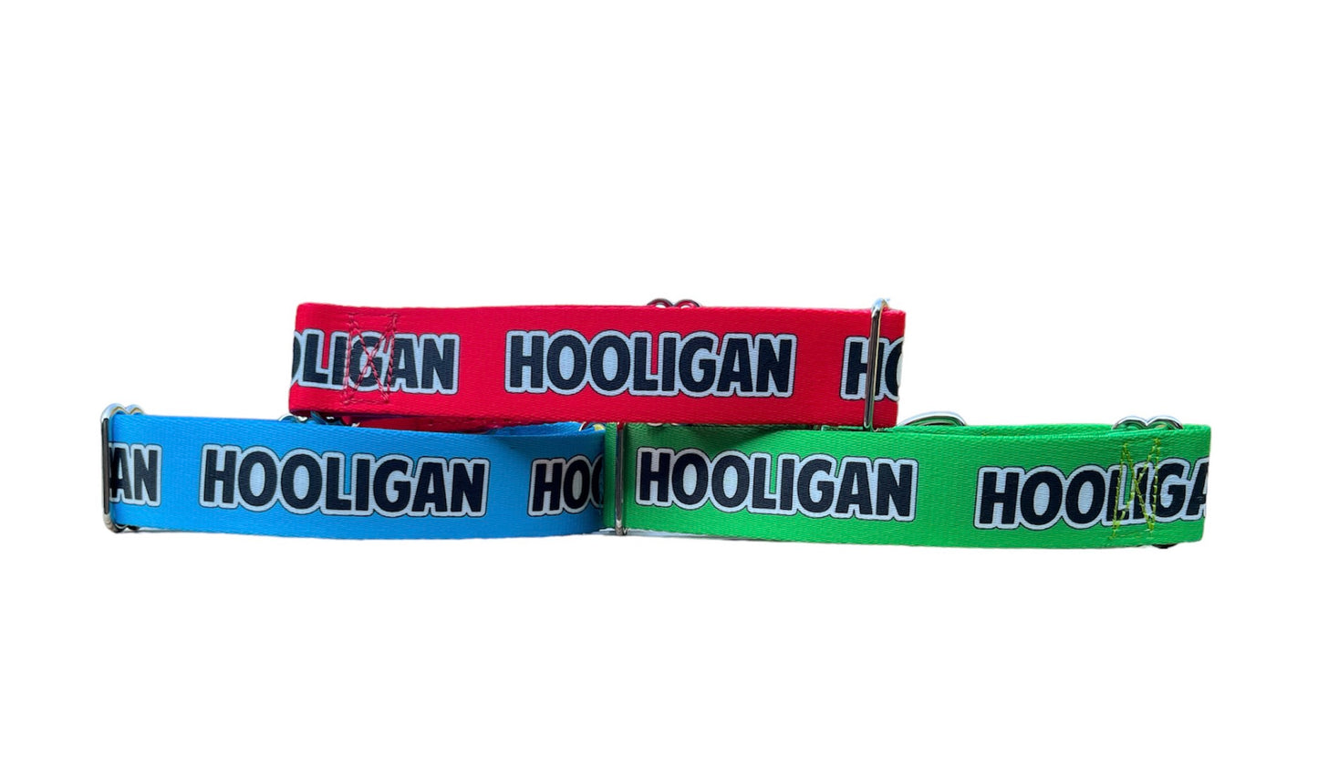 Hooligan Nickname Dog Collar, Funny Dog Collar 1" & 1.5"