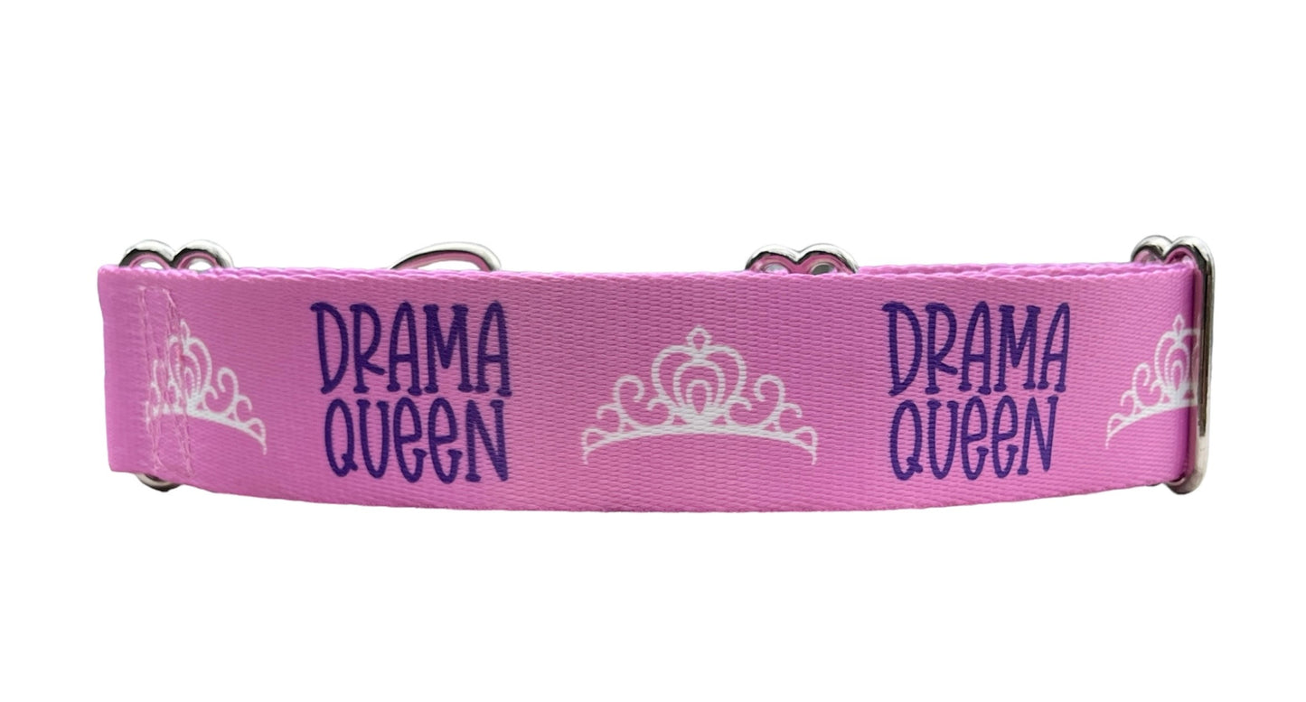 Drama Queen Dog Collar 1" & 1.5"