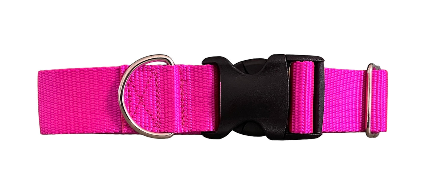 1.5" Nylon Buckle Collar, Dog Collar, Adjustable Collar, Pet Collar