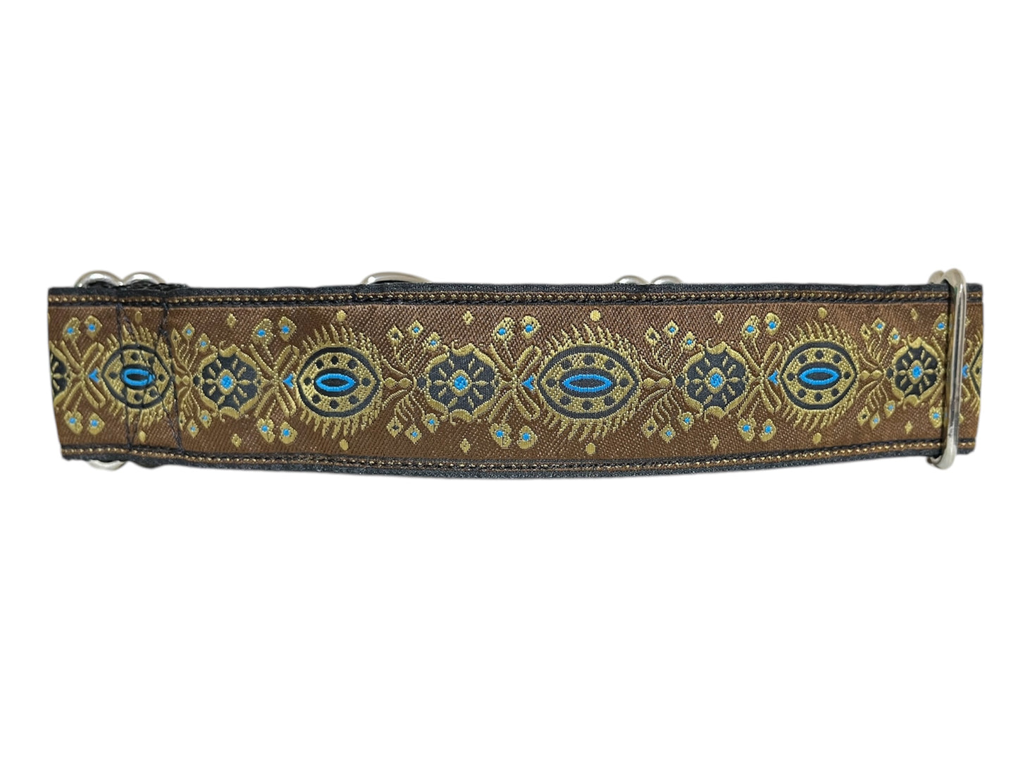 Brown Medallion Dog Collar 1.5" Width