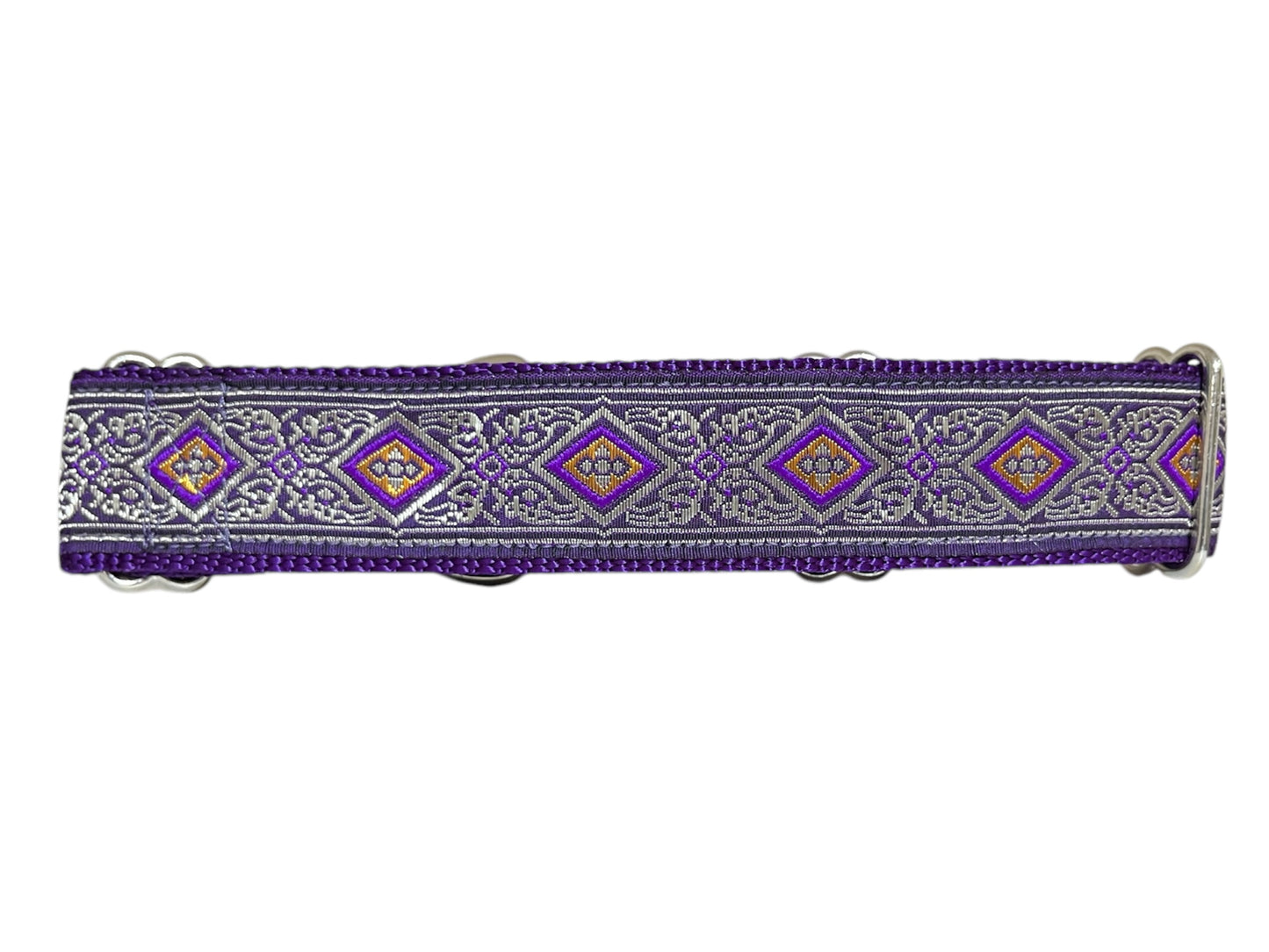 Purple Diamonds Dog Collar 1.5" Width