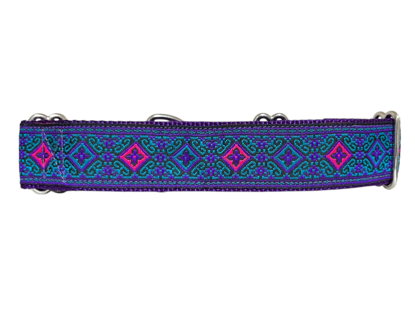 Floral Diamonds Dog Collar 1.5" Width