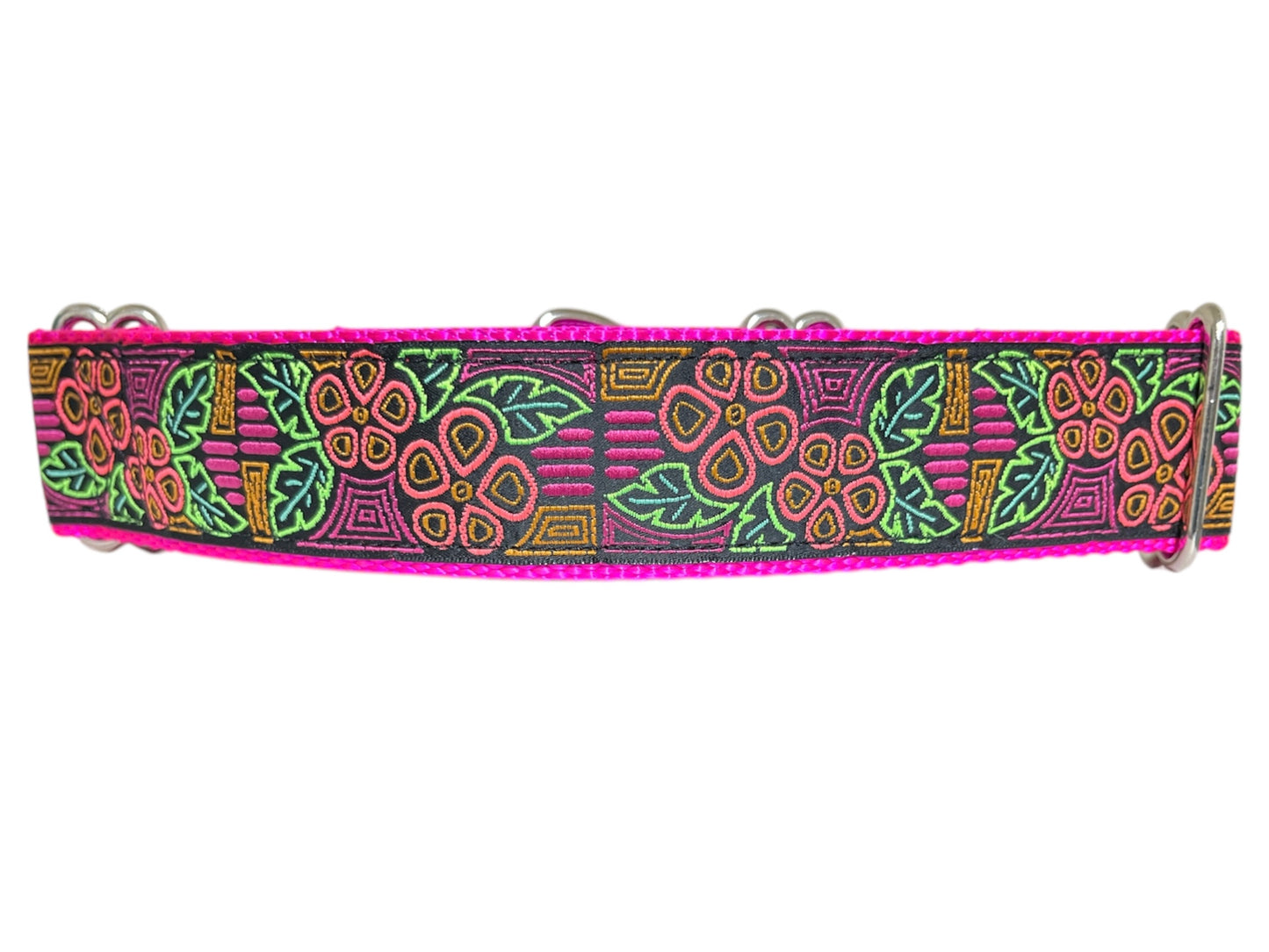 Pink Hawaiian Dog Collar 1.5" Width