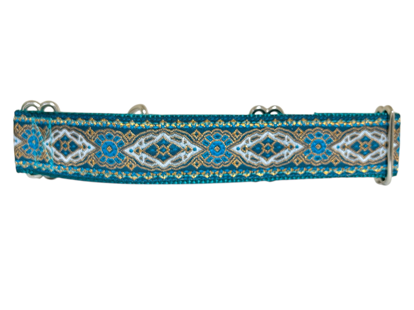 Teal Elegance Dog Collar 1.5" Width