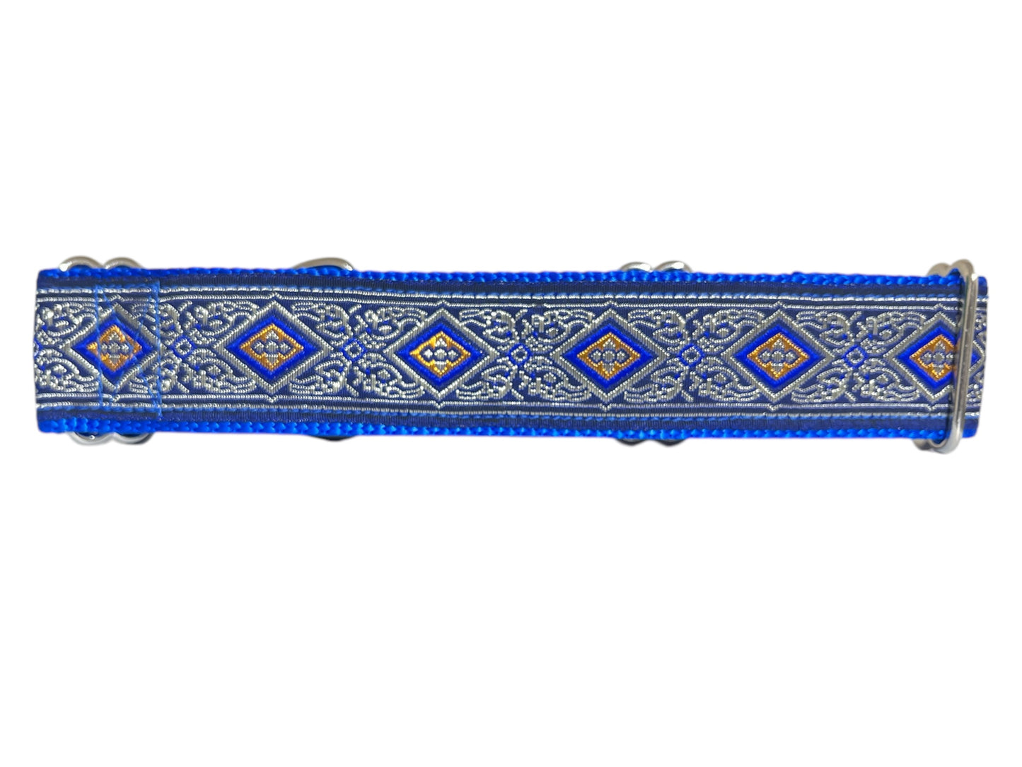 Blue Diamonds Dog Collar 1.5" Width