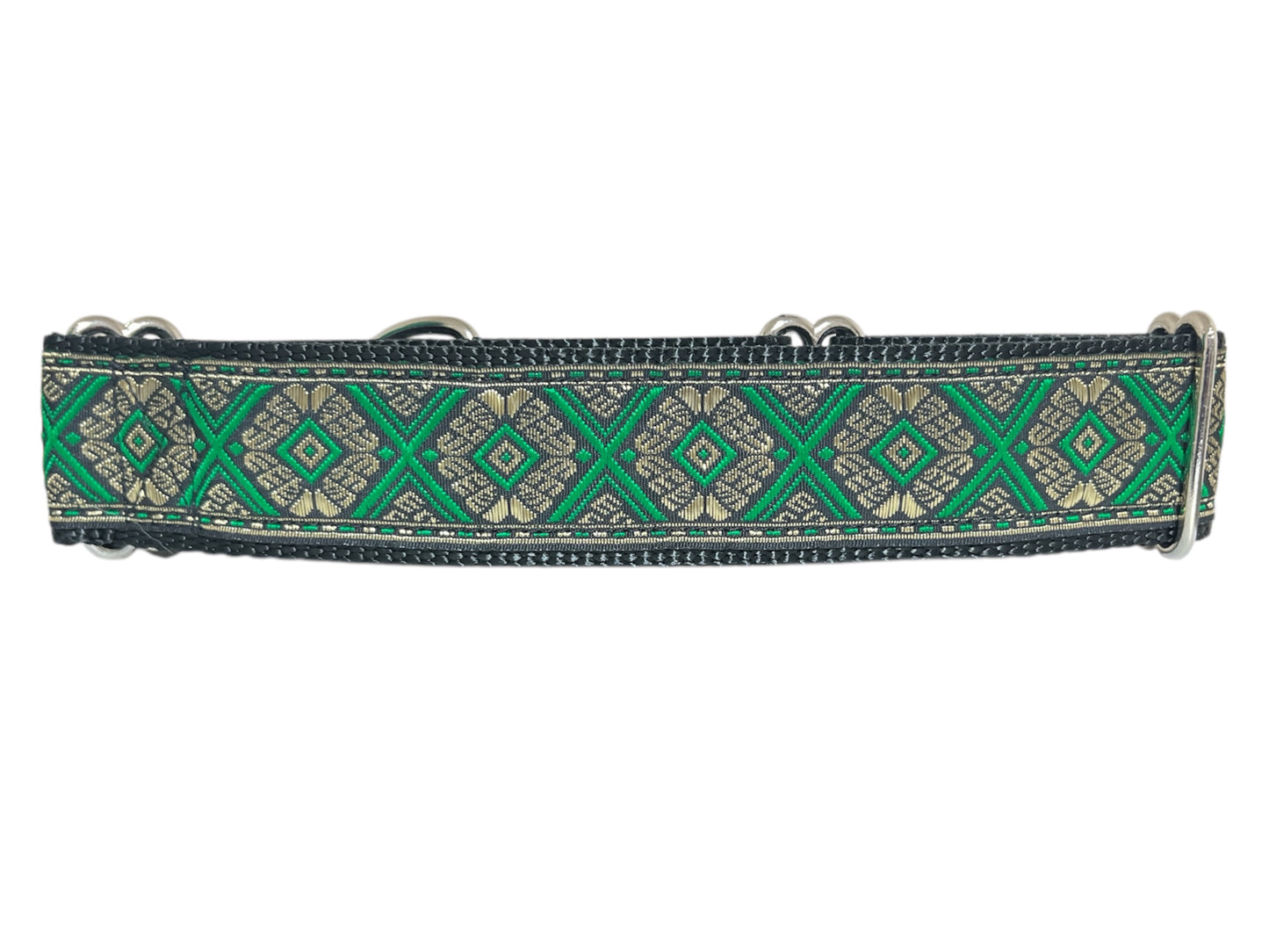 Green Filigree Dog Collar 1.5" Width