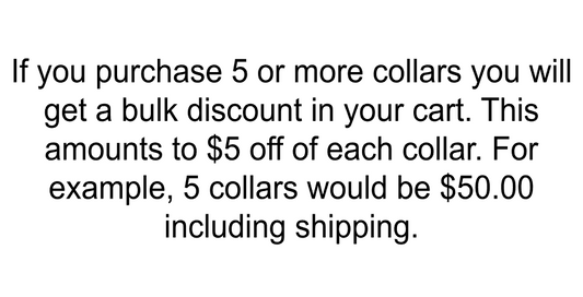 Adopt Me Dog Collar, Shelter Dog Collar, Foster Dog Collar 1" Wide, Bulk Pricing Available