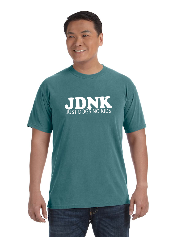 JUST DOGS NO KIDS Unisex Comfort Colors T-Shirt - Multiple Colors Offered