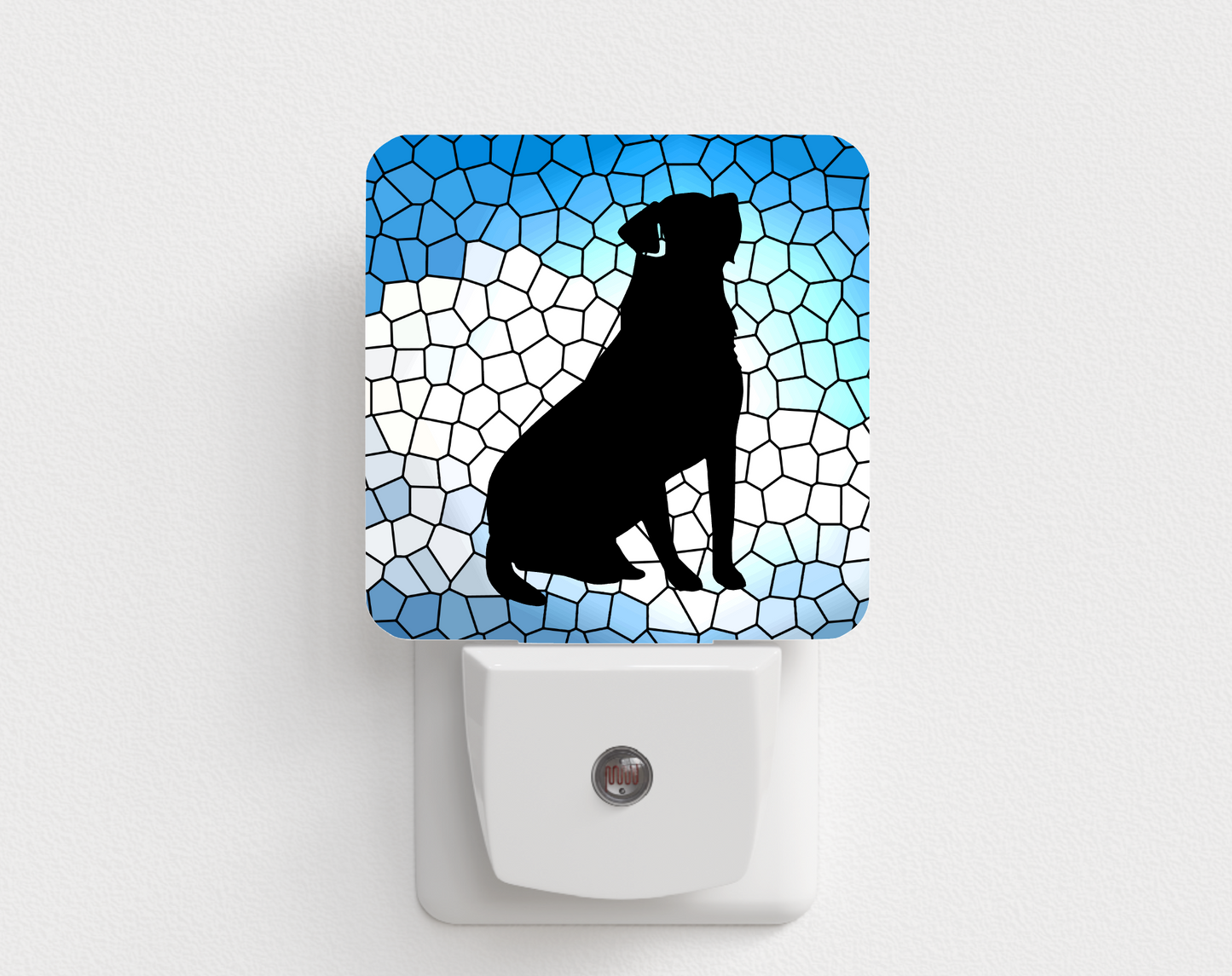 Black Labrador Mosaic Night Light