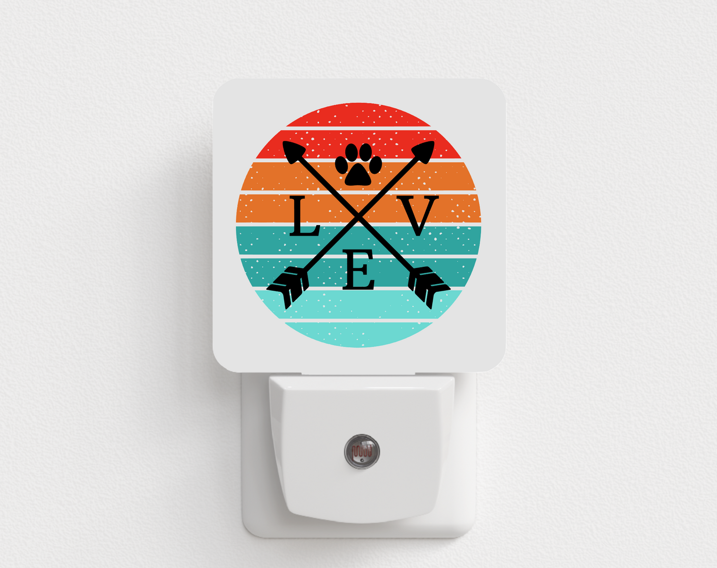 Dog Love Arrows Night Light