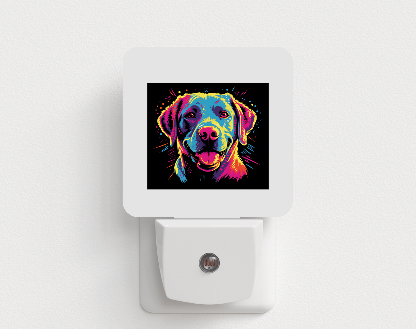 Neon Labrador Night Light
