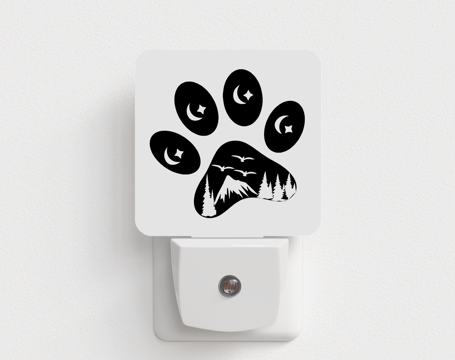 Dog Paw Mountains Night Light