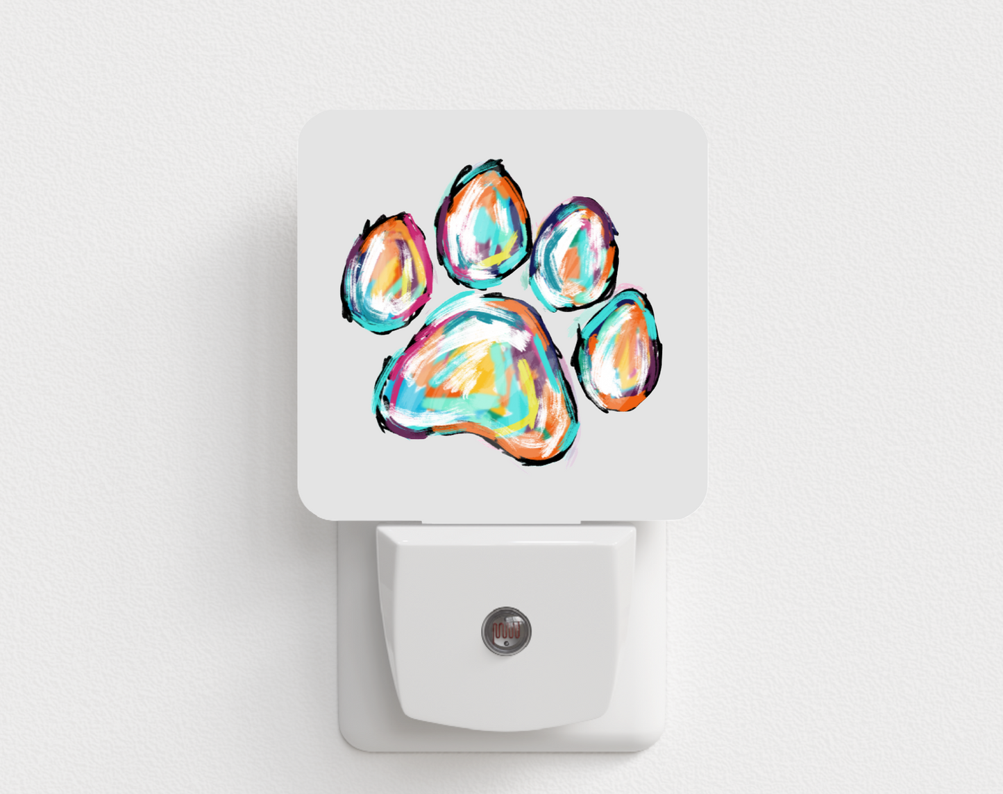 Watercolor Paw Night Light