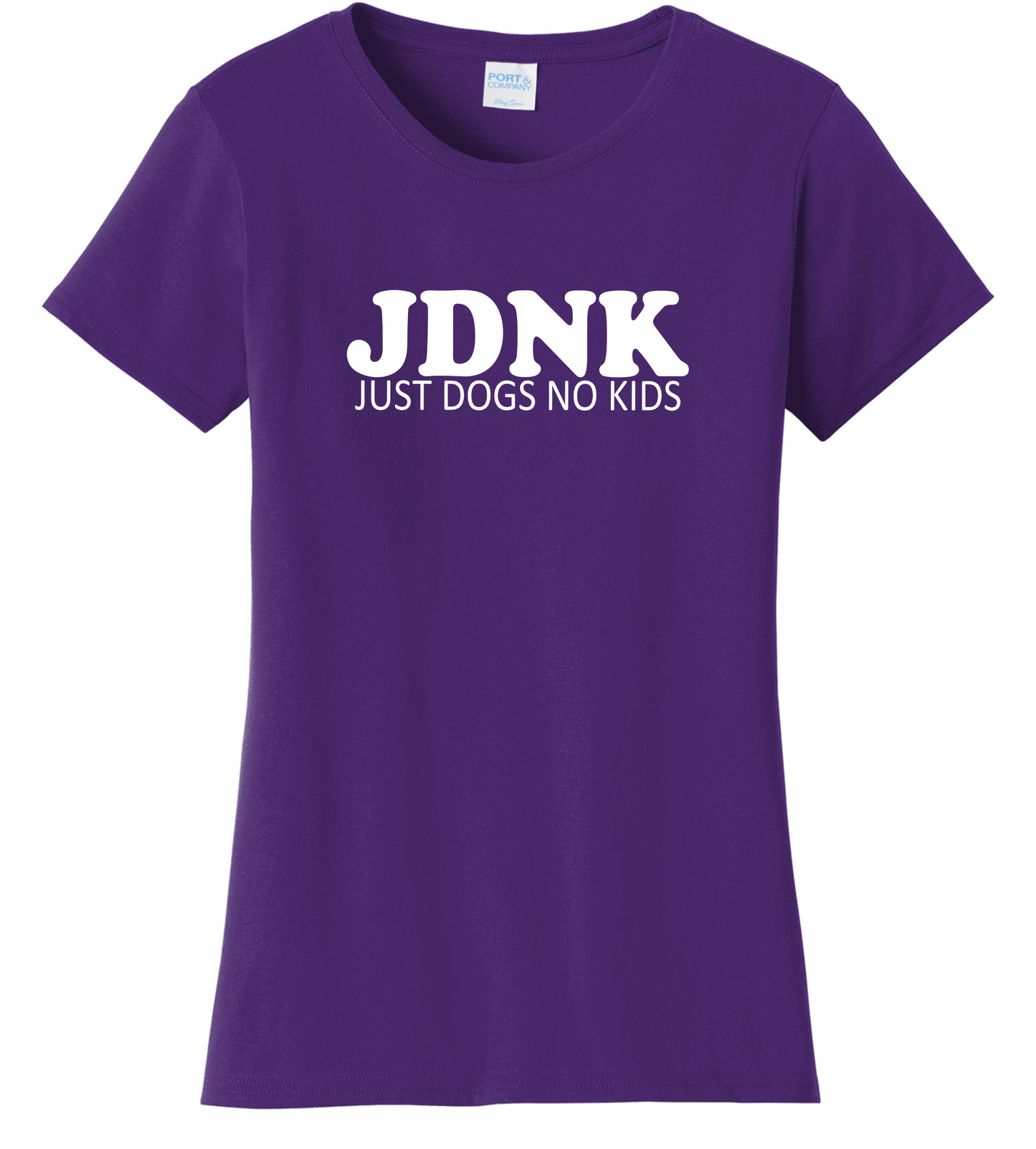 JUST DOGS NO KIDS Women's Cut Shirt - Multiple Colors Offered