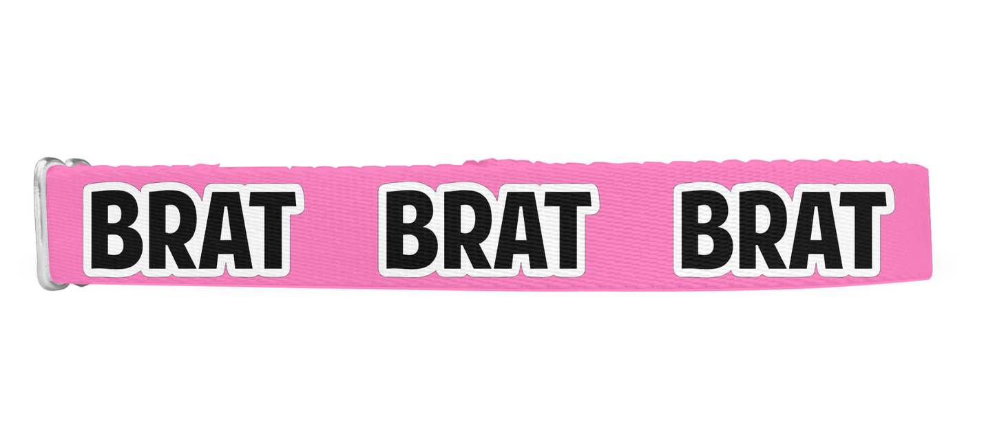 Brat Nickname Dog Collar, Funny Collar