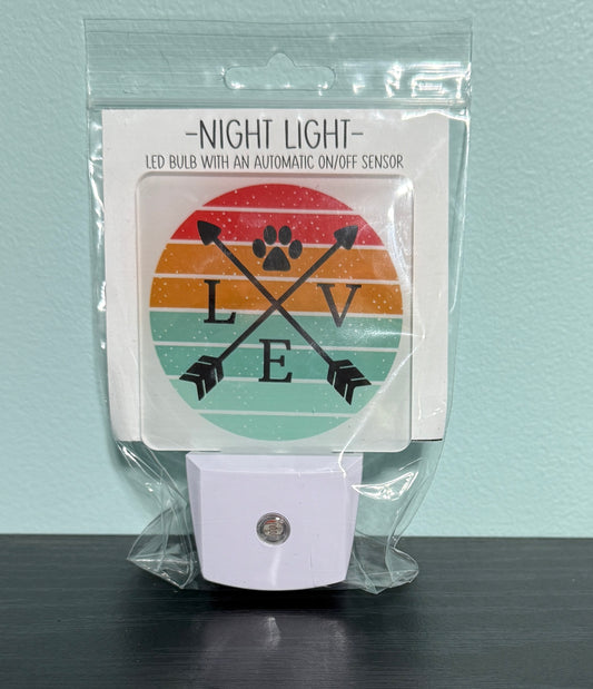 Dog Love Arrows Night Light SALE