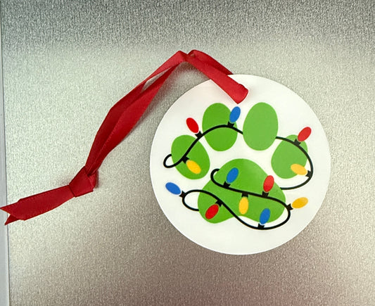 Light Bulb Paw Christmas Ornament SALE