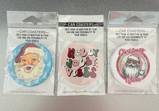 Santa Car Coasters SALE