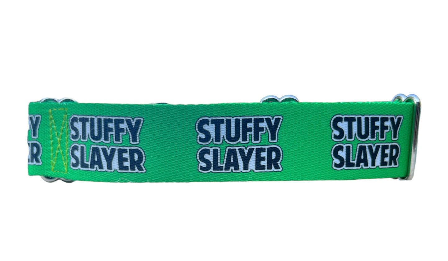 Stuffy Slayer Nickname Dog Collar