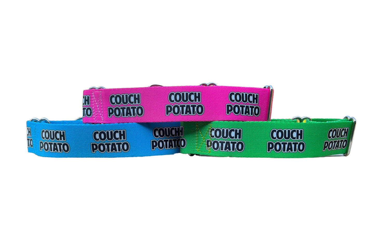 Couch Potato Nickname Dog Collar, Lazy Dog Collar