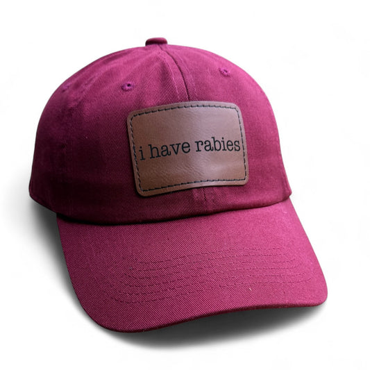 I Have Rabies Baseball Hat Multiple Colors
