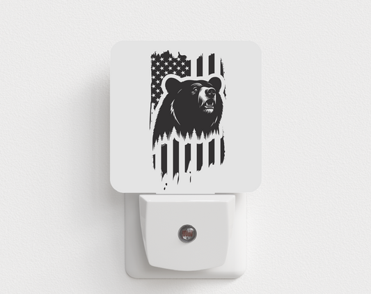 Black Bear Flag Night Light