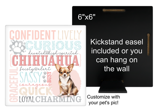 Chihuahua Personalized 6" Sign or 3.5" Fridge Magnet