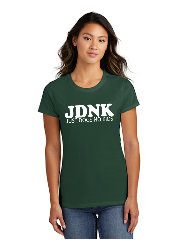 JUST DOGS NO KIDS Women's Cut Shirt - Multiple Colors Offered