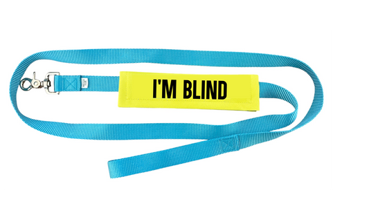 I'm Blind Dog Leash Wrap, Dog Leash Sleeve, Harness Wrap