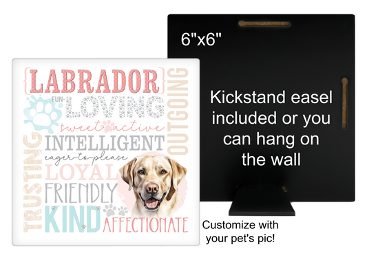 Labrador Personalized 6" Sign or 3.5" Fridge Magnet
