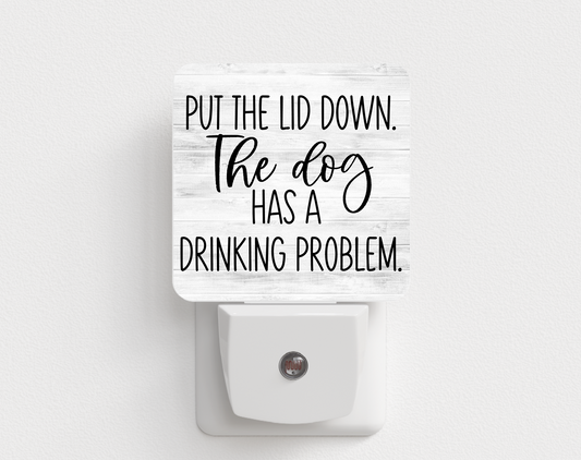 Toilet Drinking Dog Night Light