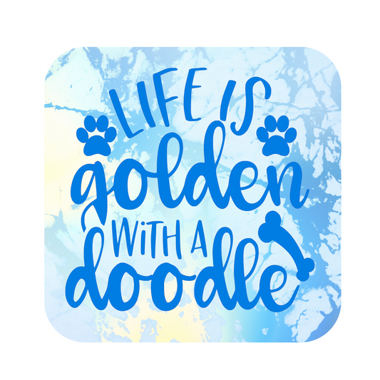 Life Is Golden With A Doodle Fridge Magnet
