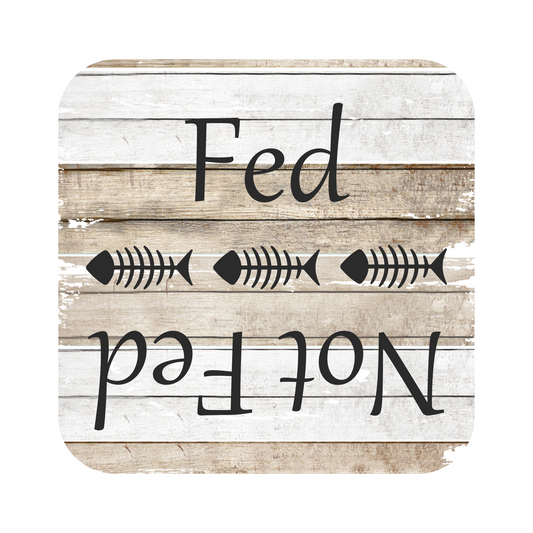 Fed Not Fed Feed The Cat Reminder Fridge Magnet
