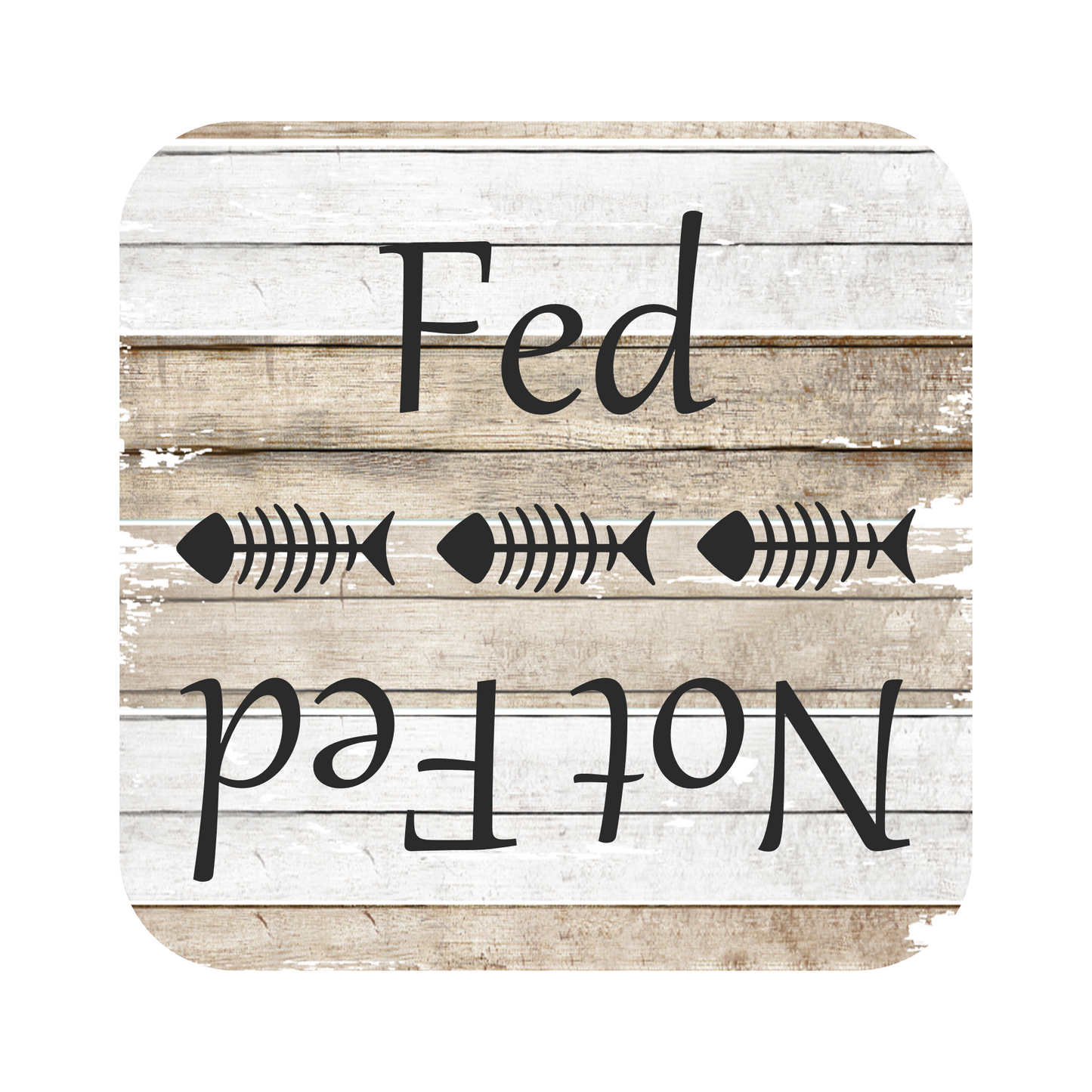 Fed Not Fed Feed The Cat Reminder Fridge Magnet