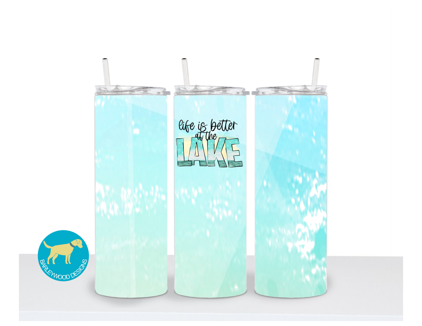 Life Is Better At The Lake 20 oz. Stainless Steel Skinny Tumbler